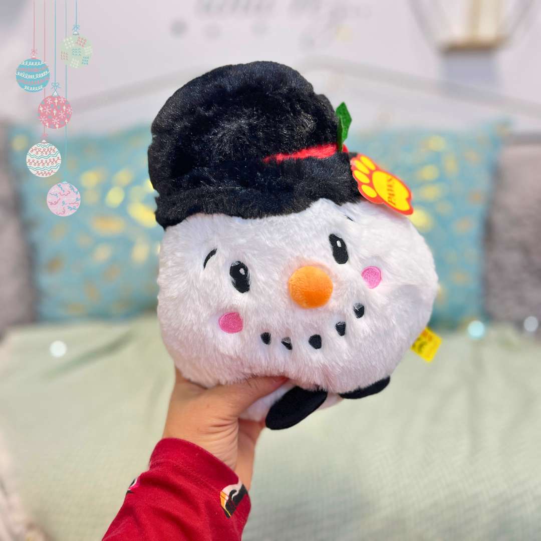 Peluche de Navidad Redondo Muñeco de Nieve