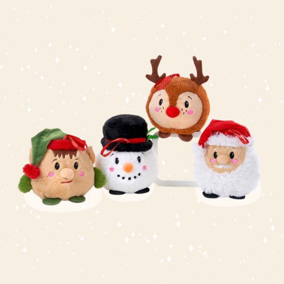 Round Christmas Plush Toys